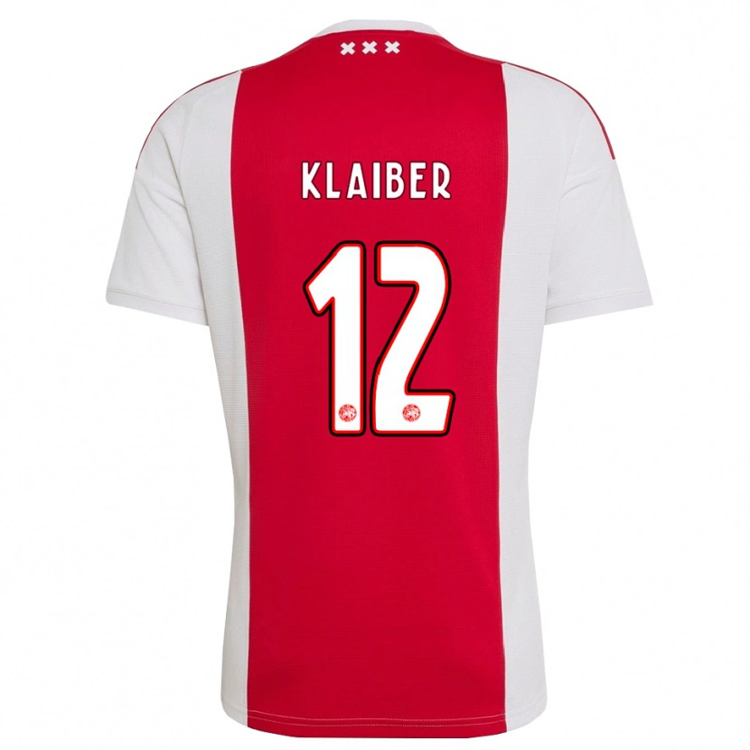 Danxen Barn Sean Klaiber #12 Röd Vit Gul Hemmatröja Matchtröjor 2026/27 Tröjor T-Tröja