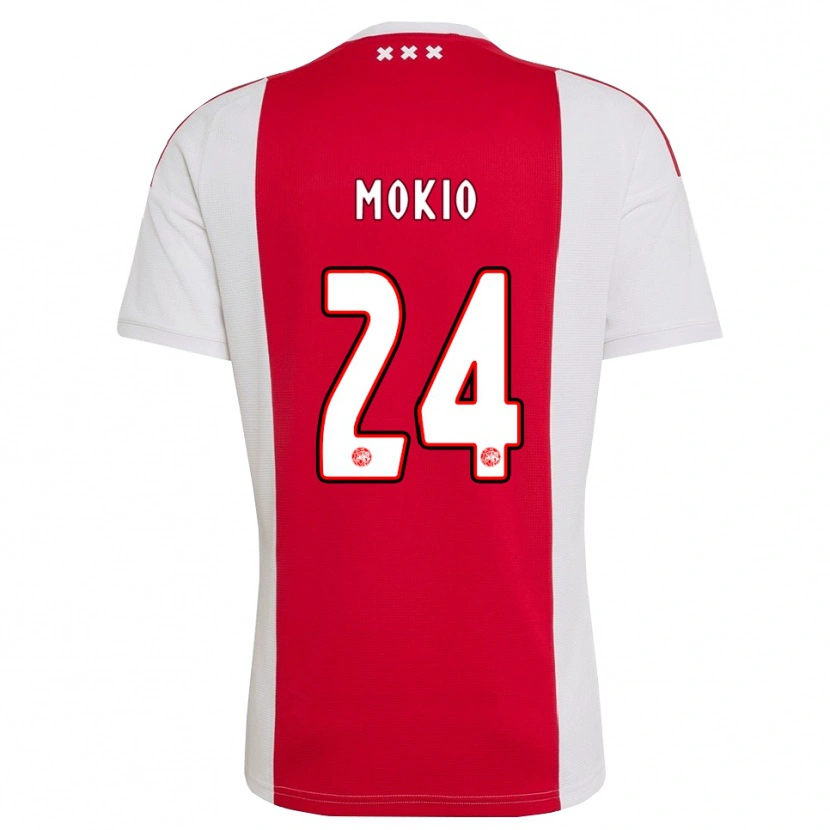Danxen Barn Jorthy Mokio #24 Röd Vit Gul Hemmatröja Matchtröjor 2026/27 Tröjor T-Tröja