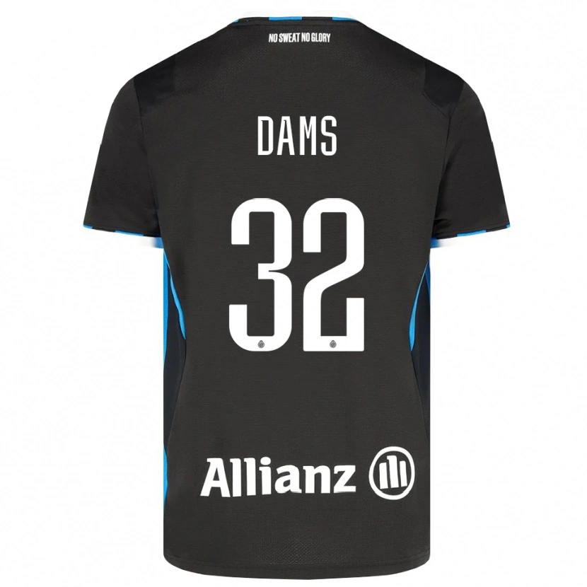 Danxen Barn Matteo Dams #32 Svart Röd Blå Hemmatröja Matchtröjor 2026/27 Tröjor T-Tröja