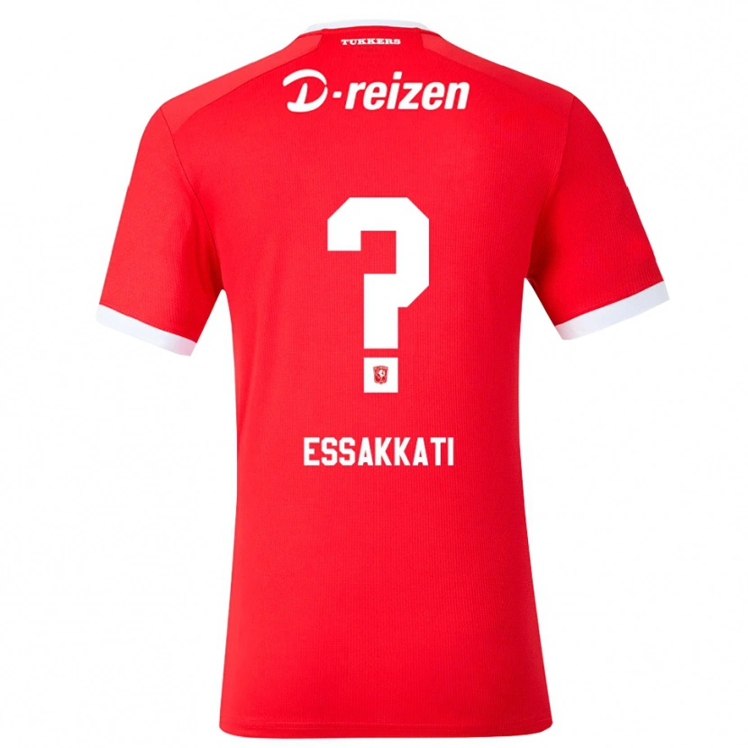 Danxen Barn Mohamed Essakkati #0 Röd Vit Hemmatröja Matchtröjor 2026/27 Tröjor T-Tröja
