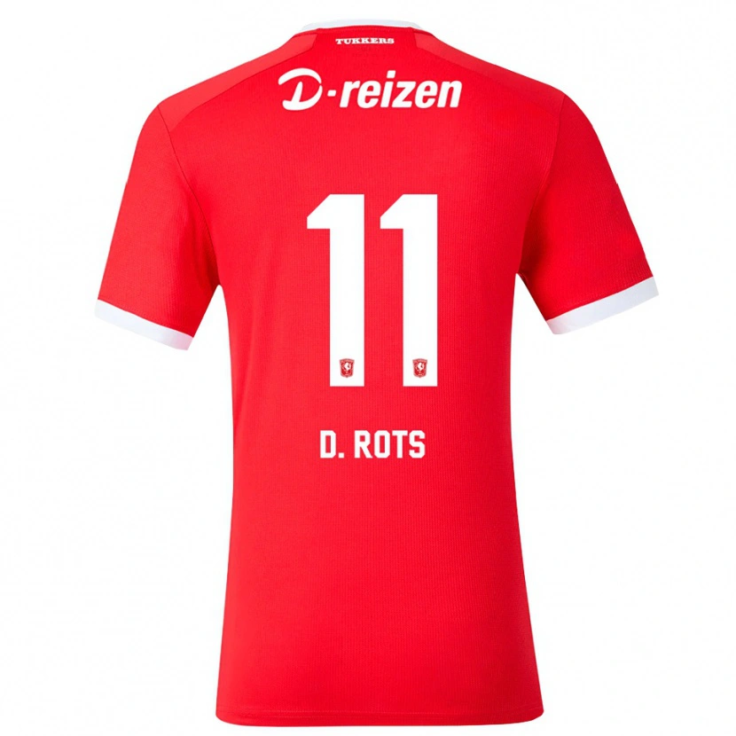 Danxen Barn Daan Rots #11 Röd Vit Hemmatröja Matchtröjor 2026/27 Tröjor T-Tröja