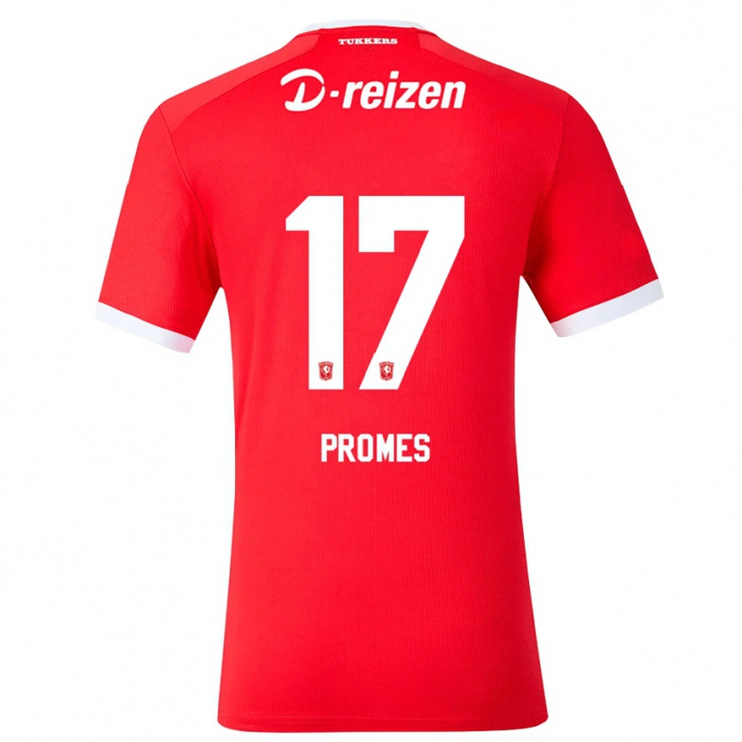 Danxen Barn Rodrigo Promes #17 Röd Vit Hemmatröja Matchtröjor 2026/27 Tröjor T-Tröja