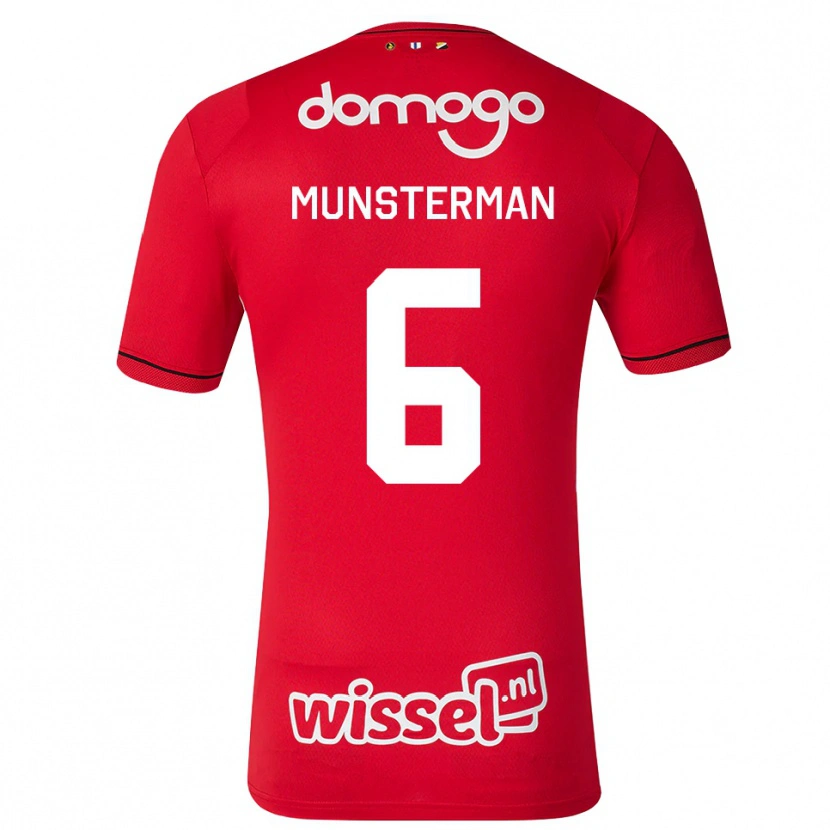 Danxen Barn Marthe Munsterman #6 Röd Vit Svart Hemmatröja Matchtröjor 2026/27 Tröjor T-Tröja