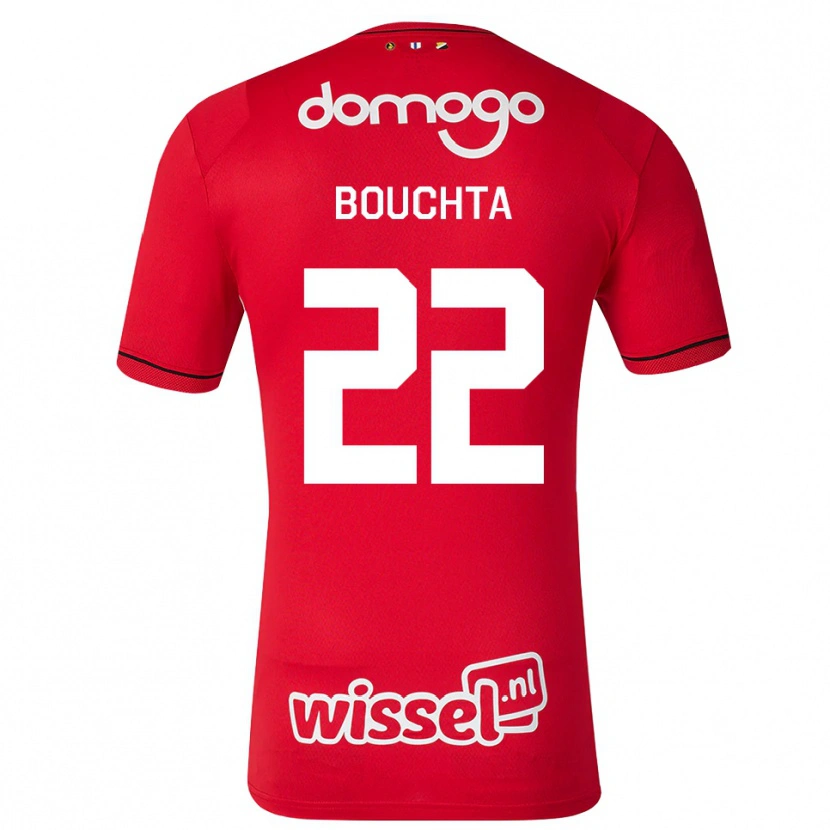 Danxen Barn Dani Bouchta #22 Röd Vit Svart Hemmatröja Matchtröjor 2026/27 Tröjor T-Tröja
