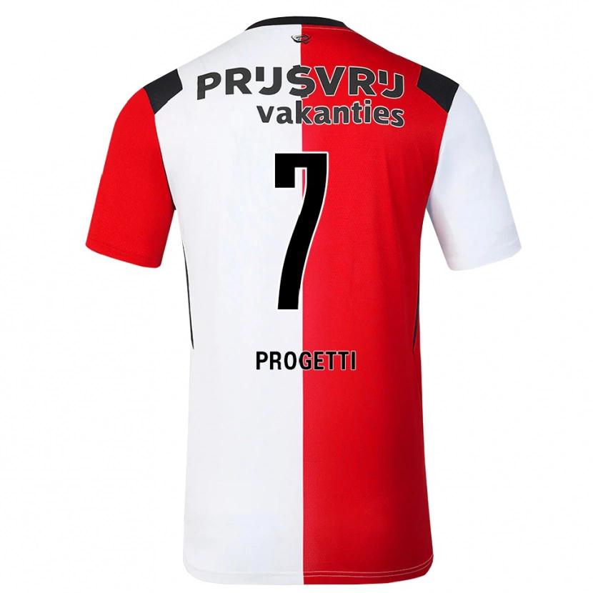 Danxen Barn Vinícius Progetti #7 Röd Vit Svart Hemmatröja Matchtröjor 2026/27 Tröjor T-Tröja