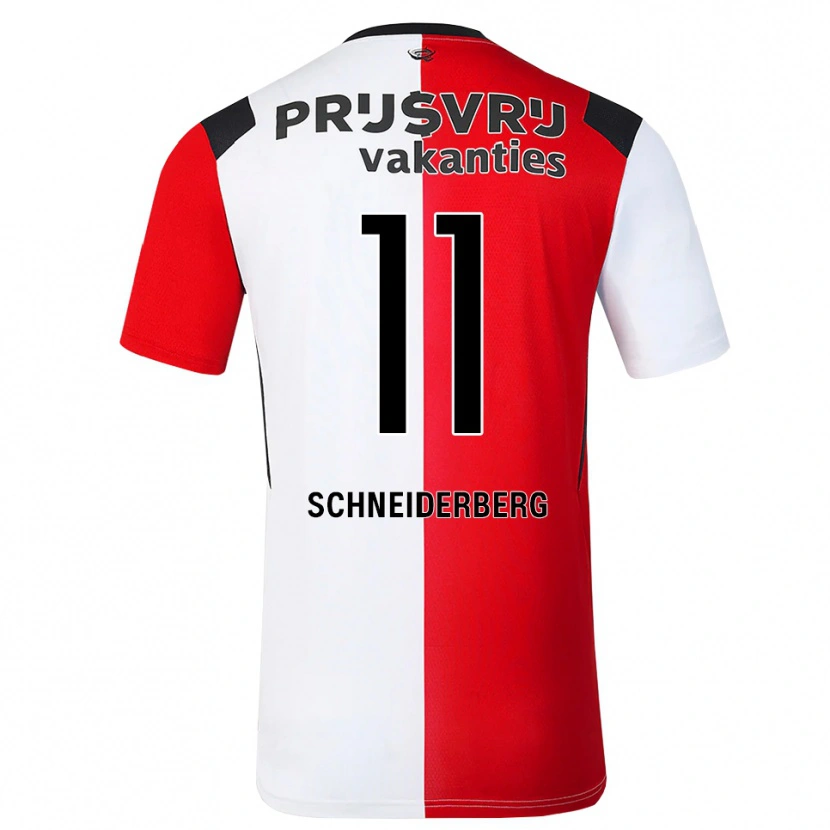 Danxen Barn July Schneiderberg #11 Röd Vit Svart Hemmatröja Matchtröjor 2026/27 Tröjor T-Tröja