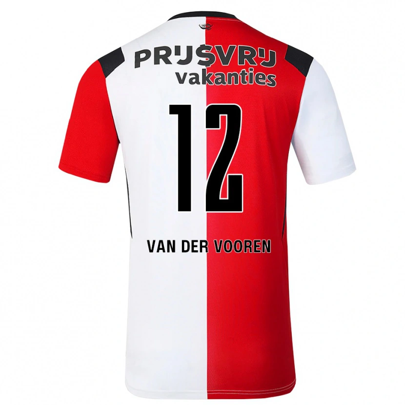 Danxen Barn Remy Van Der Vooren #12 Röd Vit Svart Hemmatröja Matchtröjor 2026/27 Tröjor T-Tröja