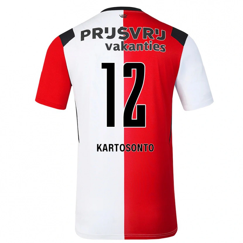 Danxen Barn Sirano Kartosonto #12 Röd Vit Svart Hemmatröja Matchtröjor 2026/27 Tröjor T-Tröja