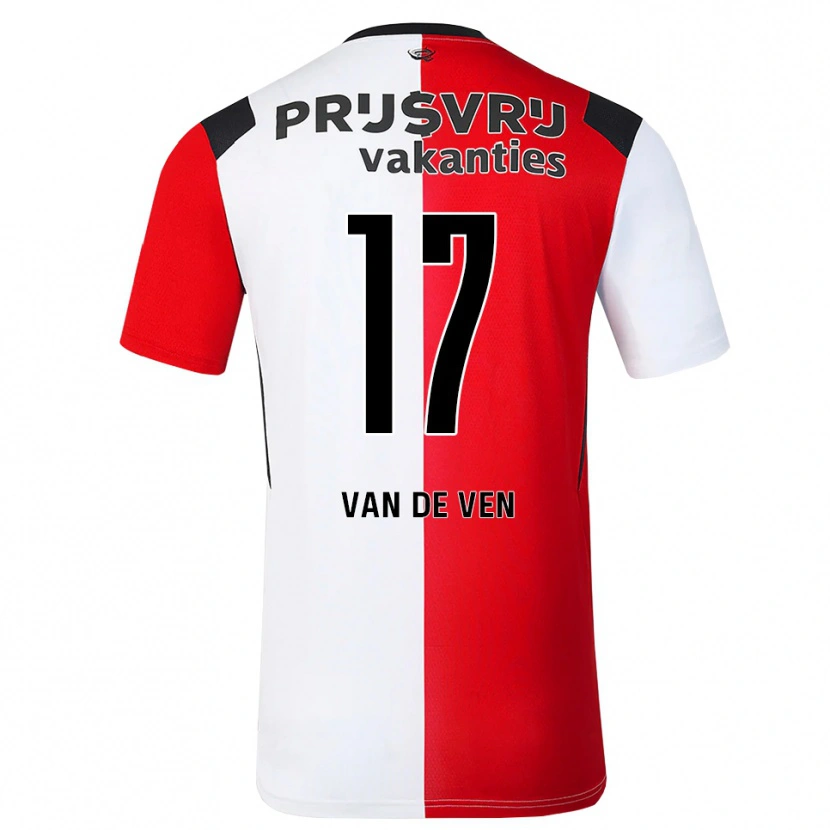 Danxen Barn Zoi Van De Ven #17 Röd Vit Svart Hemmatröja Matchtröjor 2026/27 Tröjor T-Tröja