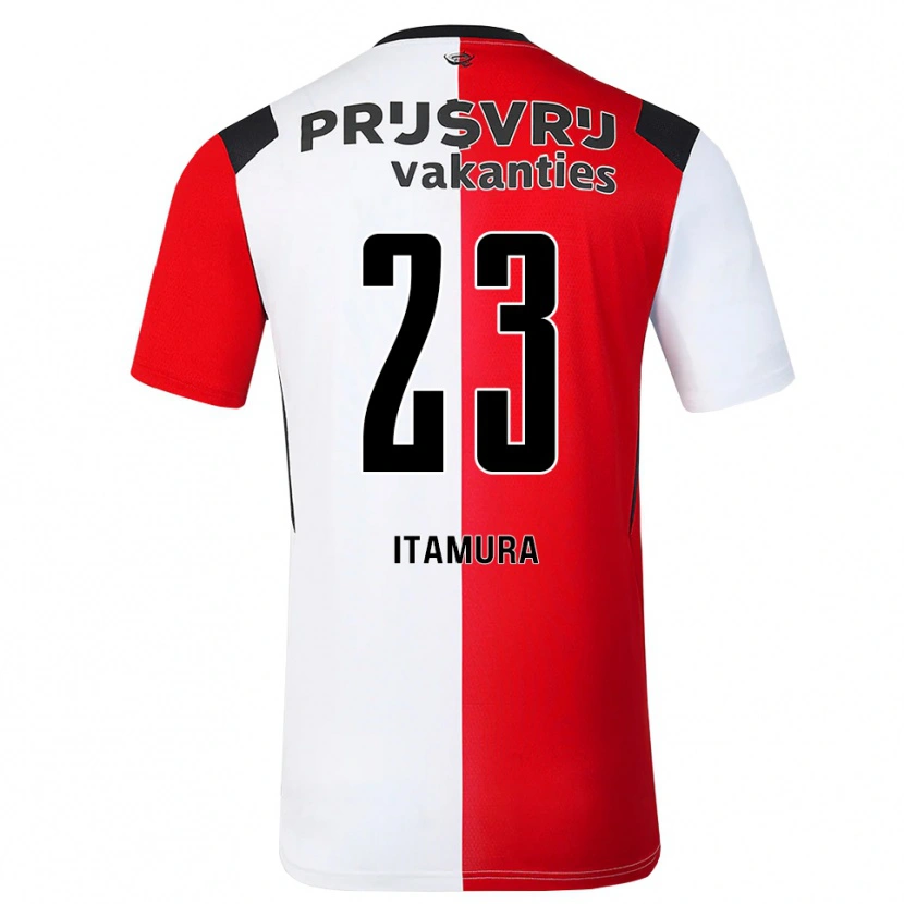 Danxen Barn Mao Itamura #23 Röd Vit Svart Hemmatröja Matchtröjor 2026/27 Tröjor T-Tröja