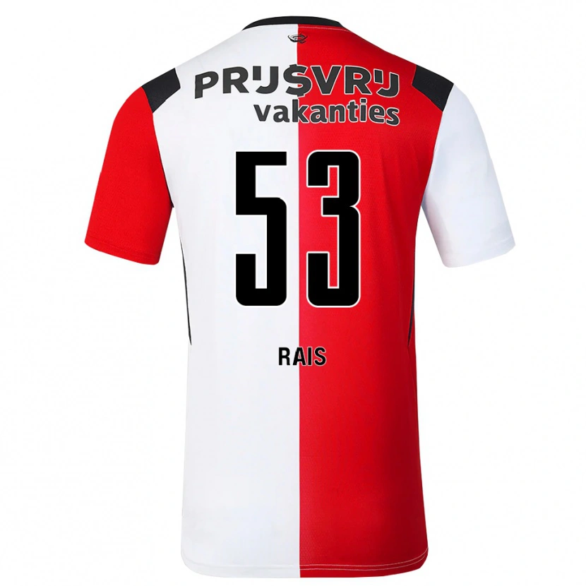 Danxen Barn Amir Rais #53 Röd Vit Svart Hemmatröja Matchtröjor 2026/27 Tröjor T-Tröja