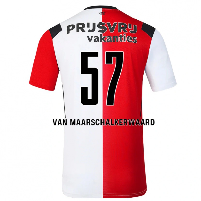 Danxen Barn Pieter Van Maarschalkerwaard #57 Röd Vit Svart Hemmatröja Matchtröjor 2026/27 Tröjor T-Tröja