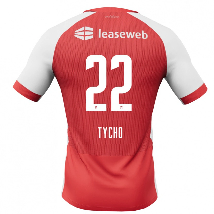 Danxen Barn Tycho De Wit #22 Röd Vit Svart Hemmatröja Matchtröjor 2026/27 Tröjor T-Tröja