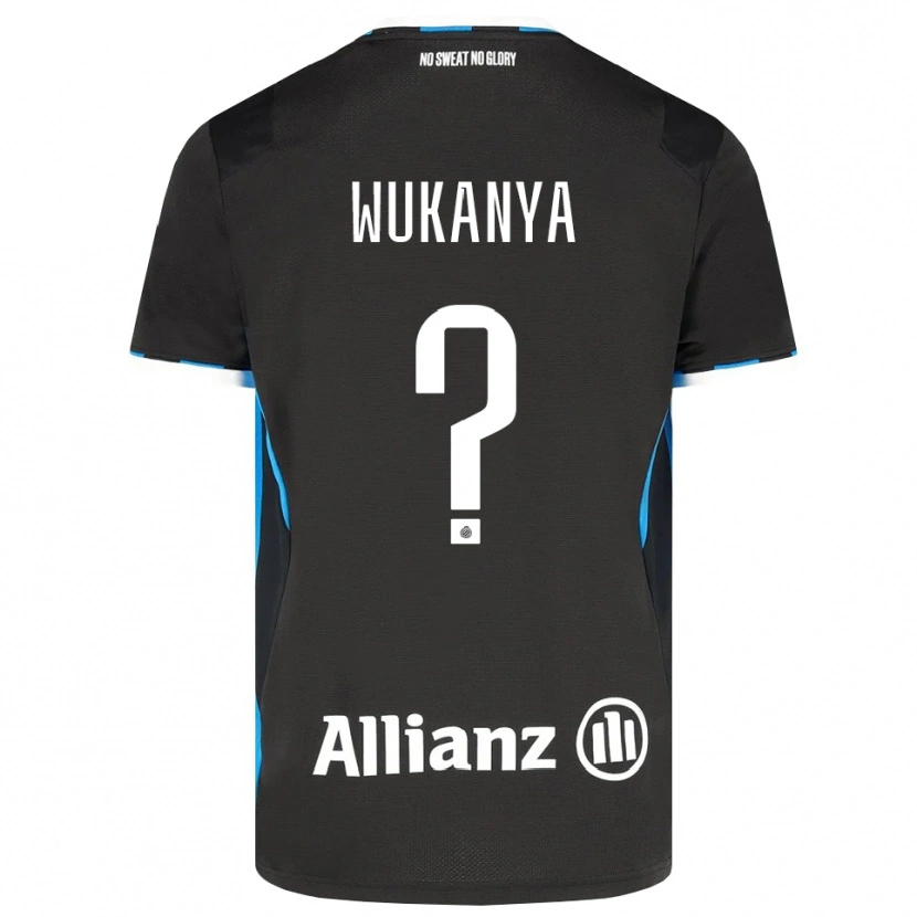 Danxen Barn Stéphane Wukanya #0 Svart Röd Blå Hemmatröja Matchtröjor 2026/27 Tröjor T-Tröja