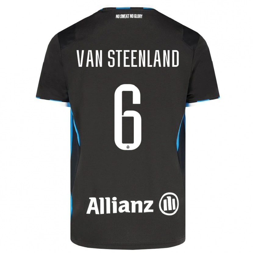 Danxen Barn Gilles Van Steenland #6 Svart Röd Blå Hemmatröja Matchtröjor 2026/27 Tröjor T-Tröja
