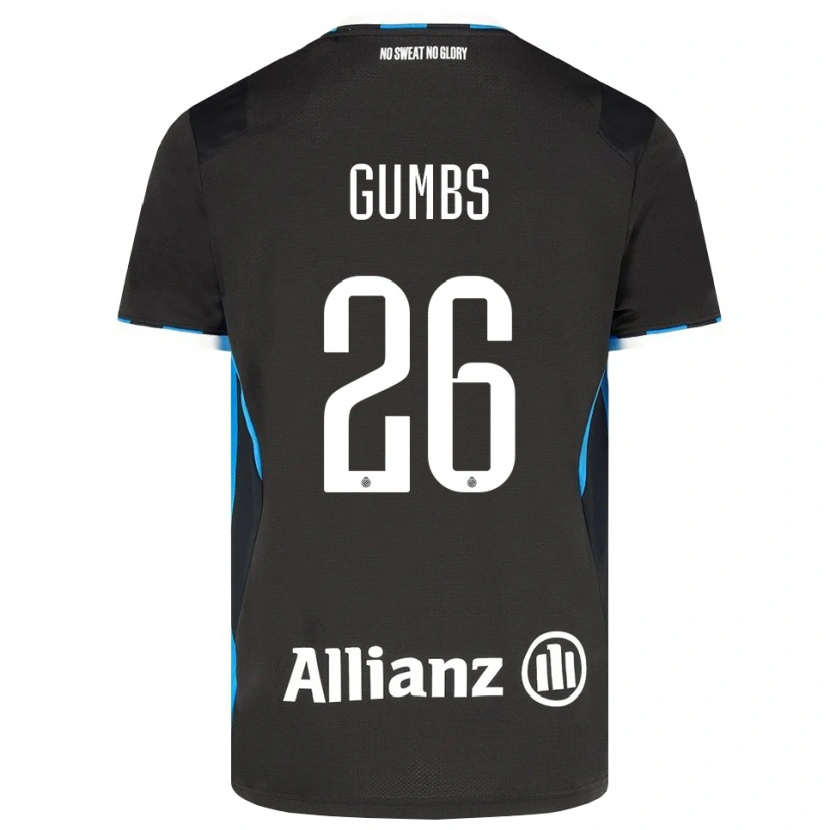 Danxen Barn Aisse Gumbs #26 Svart Röd Blå Hemmatröja Matchtröjor 2026/27 Tröjor T-Tröja