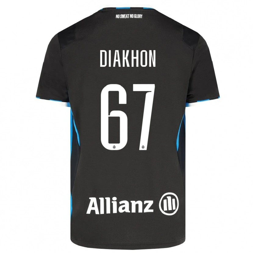 Danxen Barn Mamadou Diakhon #67 Svart Röd Blå Hemmatröja Matchtröjor 2026/27 Tröjor T-Tröja