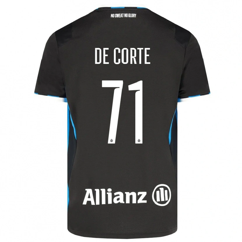 Danxen Barn Axl De Corte #71 Svart Röd Blå Hemmatröja Matchtröjor 2026/27 Tröjor T-Tröja
