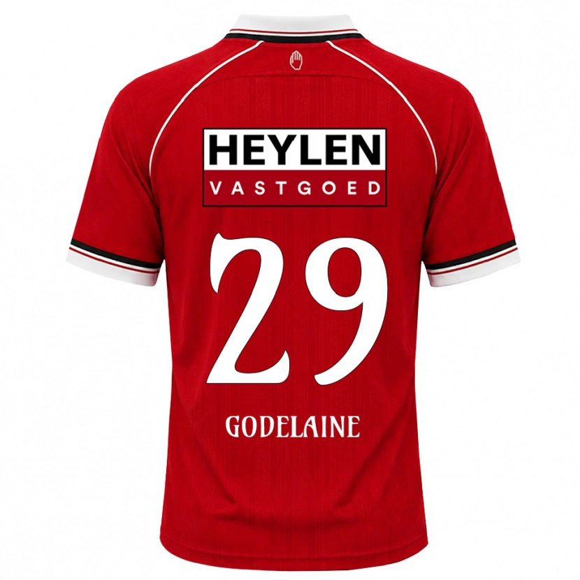 Danxen Barn Jeff Godelaine #29 Röd Vit Svart Hemmatröja Matchtröjor 2026/27 Tröjor T-Tröja