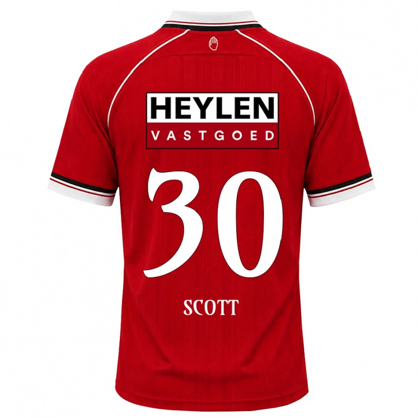 Danxen Barn Christopher Scott #30 Röd Vit Svart Hemmatröja Matchtröjor 2026/27 Tröjor T-Tröja
