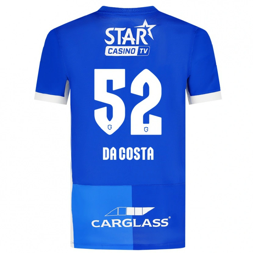 Danxen Barn Wilson Da Costa #52 Mellanblå Kungligblå Vit Hemmatröja Matchtröjor 2026/27 Tröjor T-Tröja