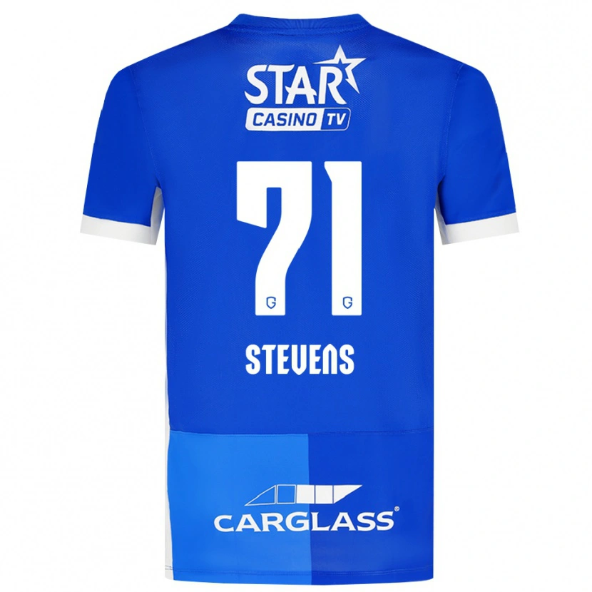 Danxen Barn Brent Stevens #71 Mellanblå Kungligblå Vit Hemmatröja Matchtröjor 2026/27 Tröjor T-Tröja
