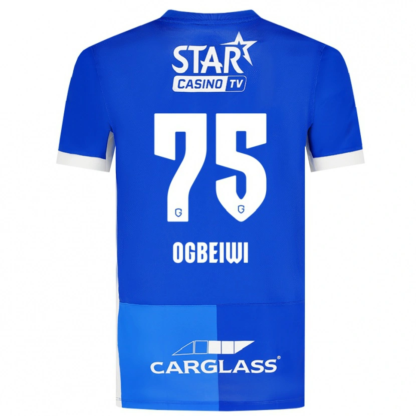 Danxen Barn Precious Ogbeiwi #75 Mellanblå Kungligblå Vit Hemmatröja Matchtröjor 2026/27 Tröjor T-Tröja