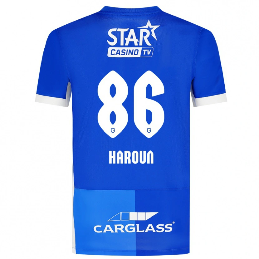 Danxen Barn Kenan Haroun #86 Mellanblå Kungligblå Vit Hemmatröja Matchtröjor 2026/27 Tröjor T-Tröja