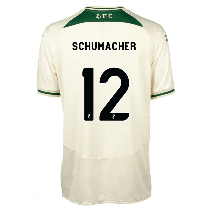 Danxen Barn Noa Schumacher #12 Vit Skogsgrön Bortatröja Matchtröjor 2026/27 Tröjor T-Tröja