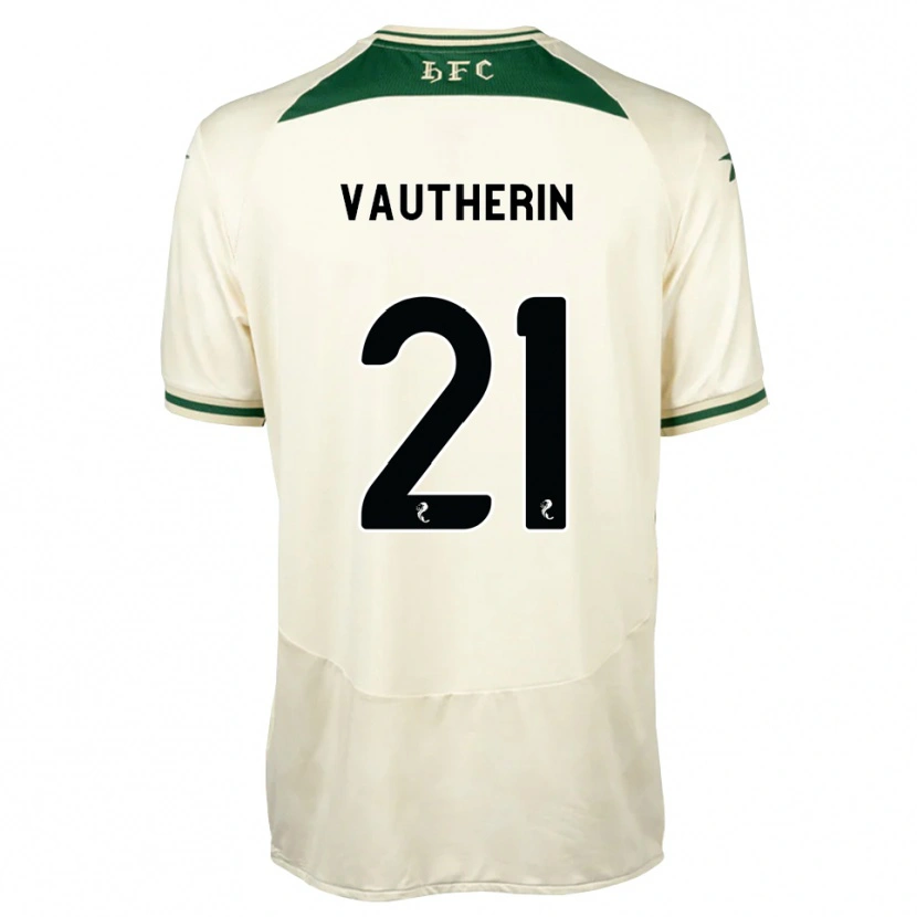 Danxen Barn Sam Vautherin #21 Vit Skogsgrön Bortatröja Matchtröjor 2026/27 Tröjor T-Tröja