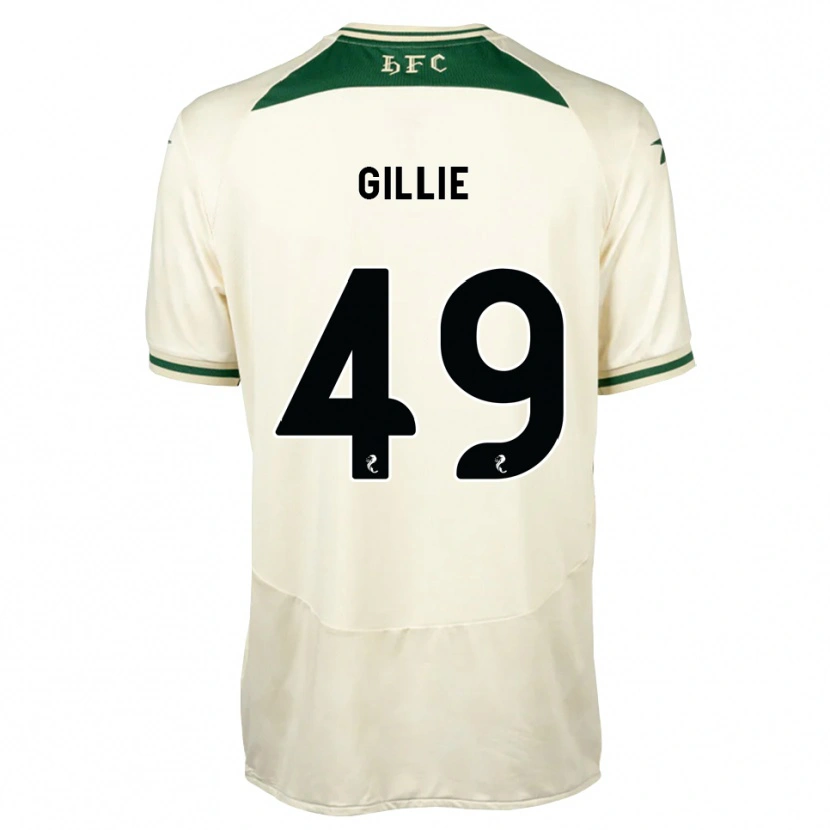 Danxen Barn Lewis Gillie #49 Vit Skogsgrön Bortatröja Matchtröjor 2026/27 Tröjor T-Tröja