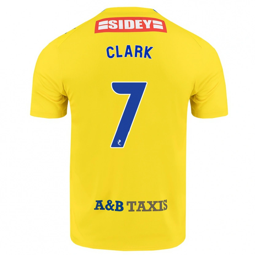 Danxen Barn Arran Clark #7 Gul Blå Svart Bortatröja Matchtröjor 2026/27 Tröjor T-Tröja