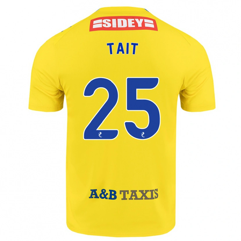 Danxen Barn Macaulay Tait #25 Gul Blå Svart Bortatröja Matchtröjor 2026/27 Tröjor T-Tröja