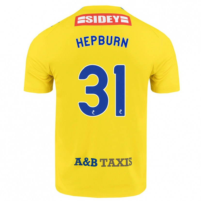 Danxen Barn Craig Hepburn #31 Gul Blå Svart Bortatröja Matchtröjor 2026/27 Tröjor T-Tröja