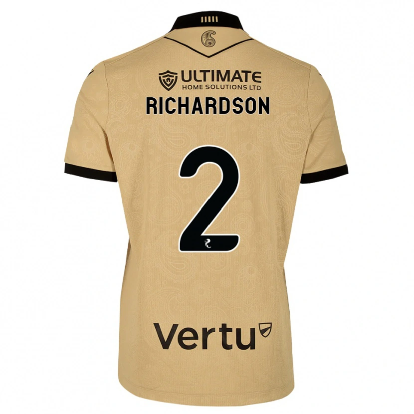 Danxen Barn Jayden Richardson #2 Burlywood Svart Bortatröja Matchtröjor 2026/27 Tröjor T-Tröja