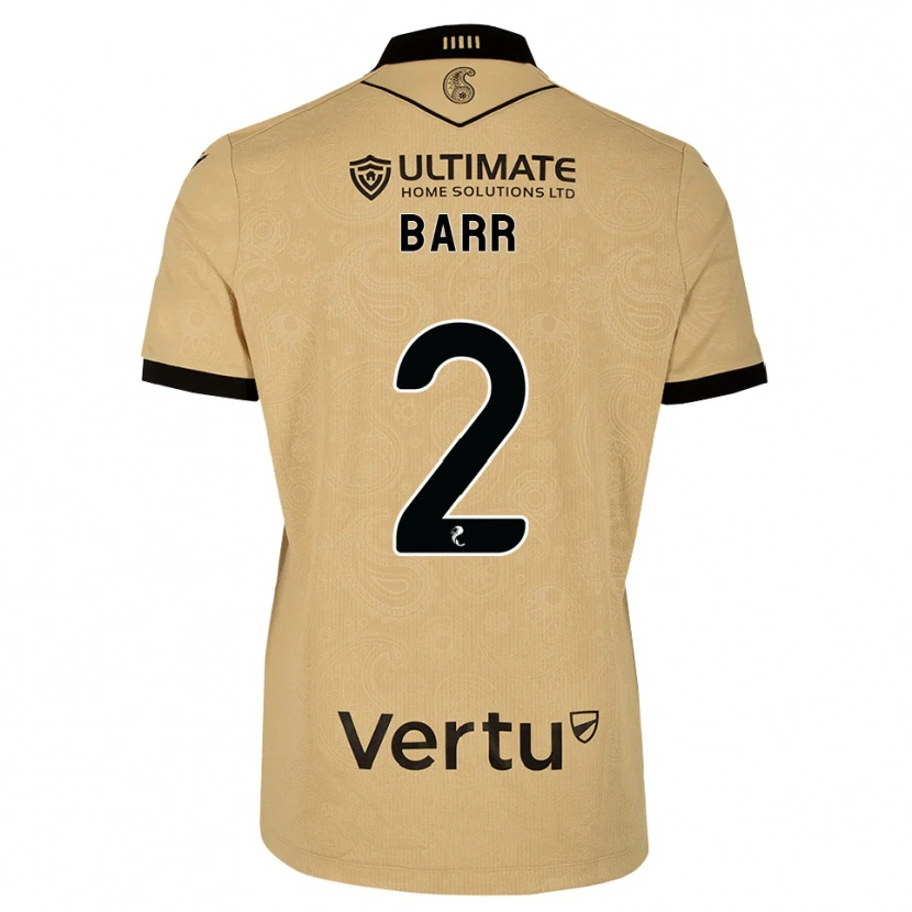 Danxen Barn Jack Barr #2 Burlywood Svart Bortatröja Matchtröjor 2026/27 Tröjor T-Tröja