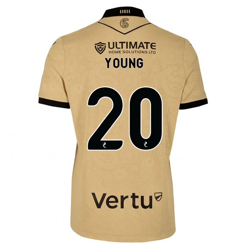 Danxen Barn Jake Young #20 Burlywood Svart Bortatröja Matchtröjor 2026/27 Tröjor T-Tröja