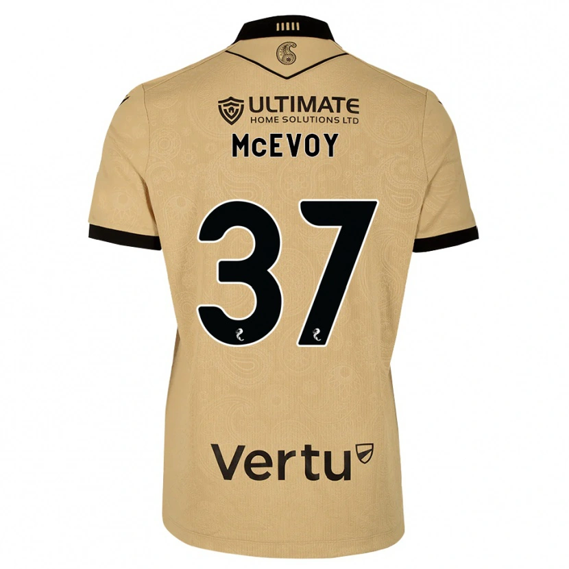 Danxen Barn Carrick Mcevoy #37 Burlywood Svart Bortatröja Matchtröjor 2026/27 Tröjor T-Tröja