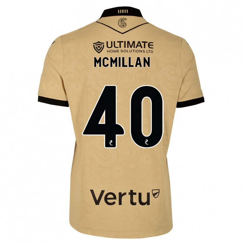 Danxen Barn Caiden Mcmillan #40 Burlywood Svart Bortatröja Matchtröjor 2026/27 Tröjor T-Tröja