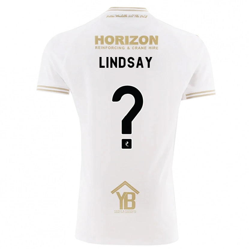 Danxen Barn Casey Lindsay #0 Vete Vit Bortatröja Matchtröjor 2026/27 Tröjor T-Tröja