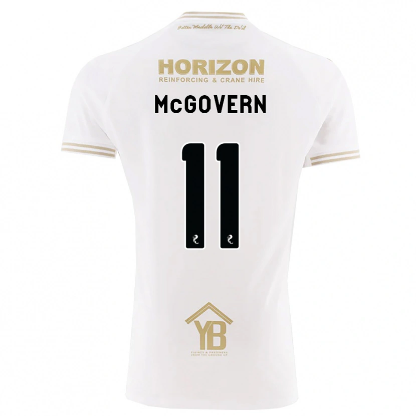 Danxen Barn Paul Mcgovern #11 Vete Vit Bortatröja Matchtröjor 2026/27 Tröjor T-Tröja