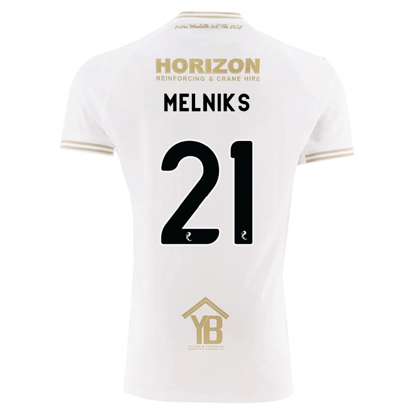 Danxen Barn Deniss Melniks #21 Vete Vit Bortatröja Matchtröjor 2026/27 Tröjor T-Tröja