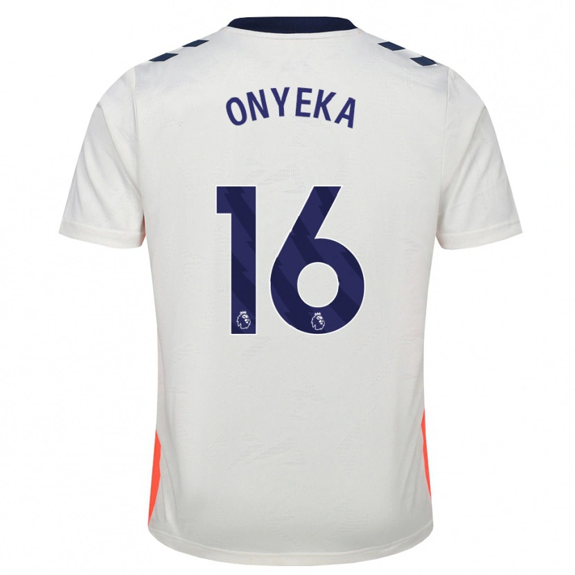 Danxen Barn Frank Onyeka #16 Vit Orange Kungligt Blå Bortatröja Matchtröjor 2026/27 Tröjor T-Tröja