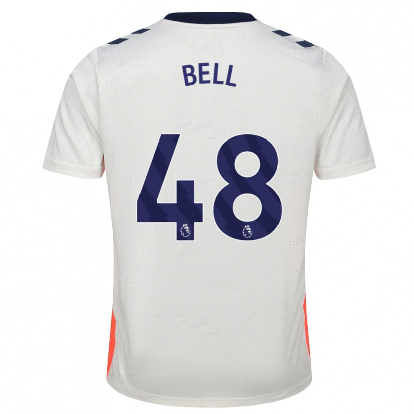 Danxen Barn Luke Bell #48 Vit Orange Kungligt Blå Bortatröja Matchtröjor 2026/27 Tröjor T-Tröja