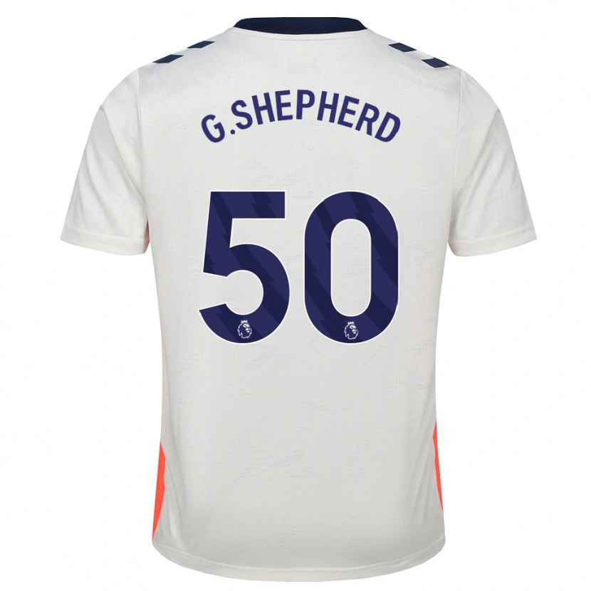 Danxen Barn George Shepherd #50 Vit Orange Kungligt Blå Bortatröja Matchtröjor 2026/27 Tröjor T-Tröja