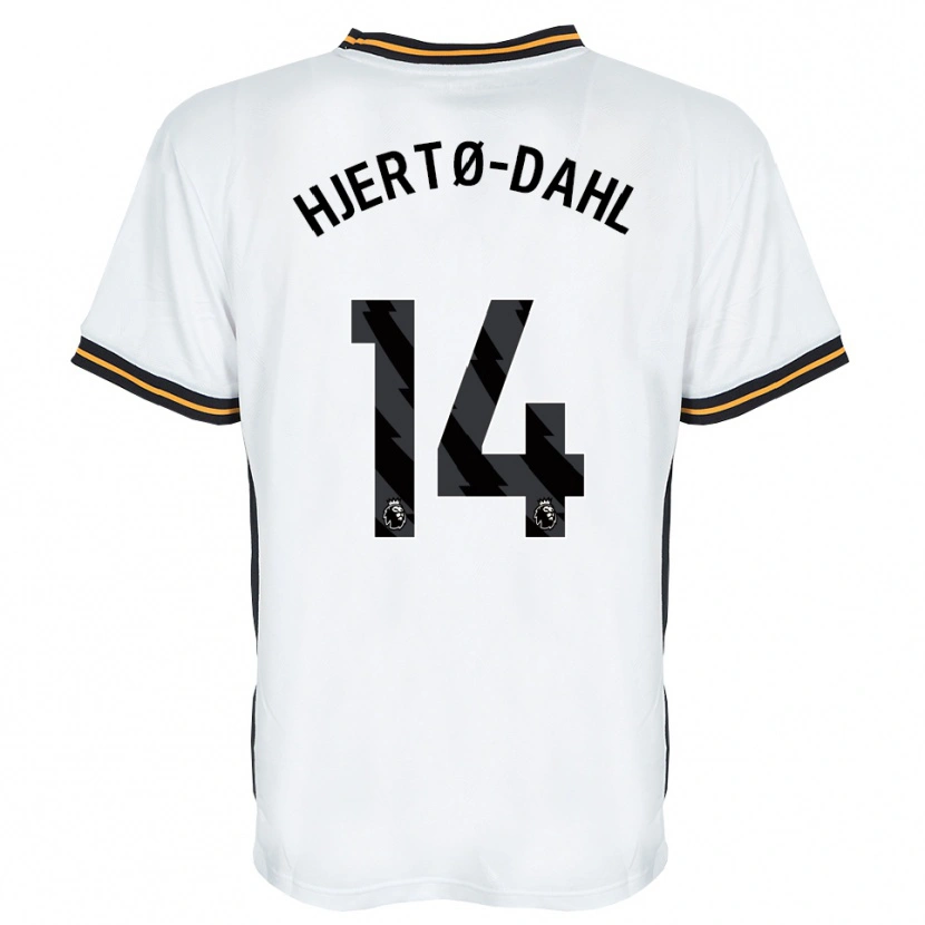 Danxen Barn Jens Hjertø-Dahl #14 Vit Orange Svart Bortatröja Matchtröjor 2026/27 Tröjor T-Tröja