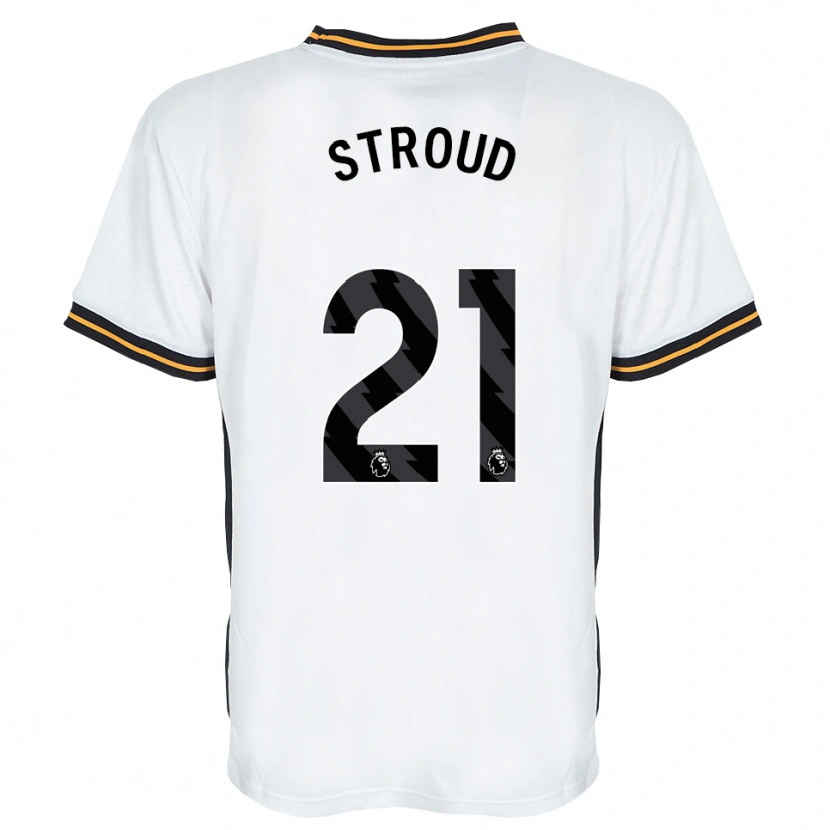 Danxen Barn Elliot Stroud #21 Vit Orange Svart Bortatröja Matchtröjor 2026/27 Tröjor T-Tröja