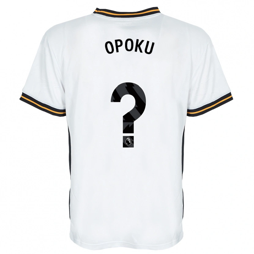 Danxen Barn Sam Opoku #0 Vit Orange Svart Bortatröja Matchtröjor 2026/27 Tröjor T-Tröja
