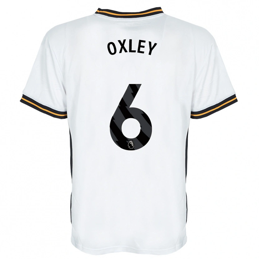 Danxen Barn Tilly Oxley #6 Vit Orange Svart Bortatröja Matchtröjor 2026/27 Tröjor T-Tröja
