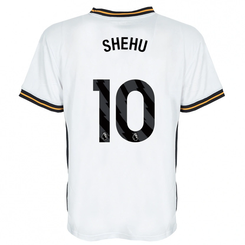 Danxen Barn Aidon Shehu #10 Vit Orange Svart Bortatröja Matchtröjor 2026/27 Tröjor T-Tröja